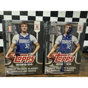 (2) 2025-26 Topps Basketball Target Exclusive Black Friday Blaster Box 2 box lot